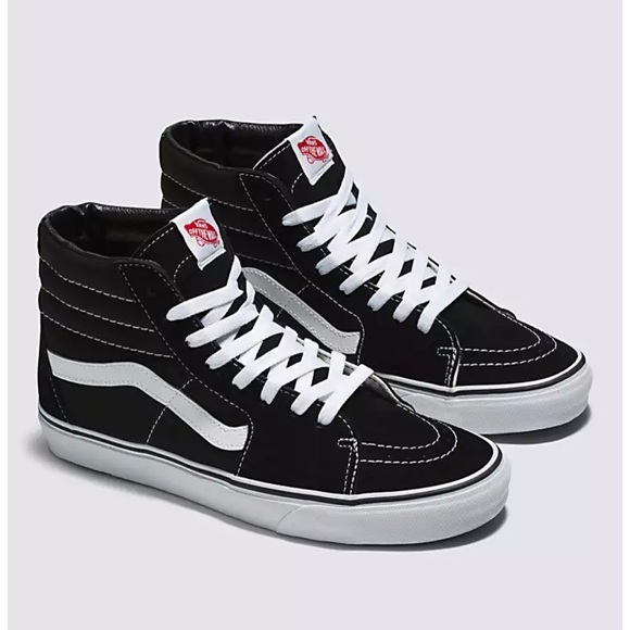 black and white high top vans - Picture 2 of 2